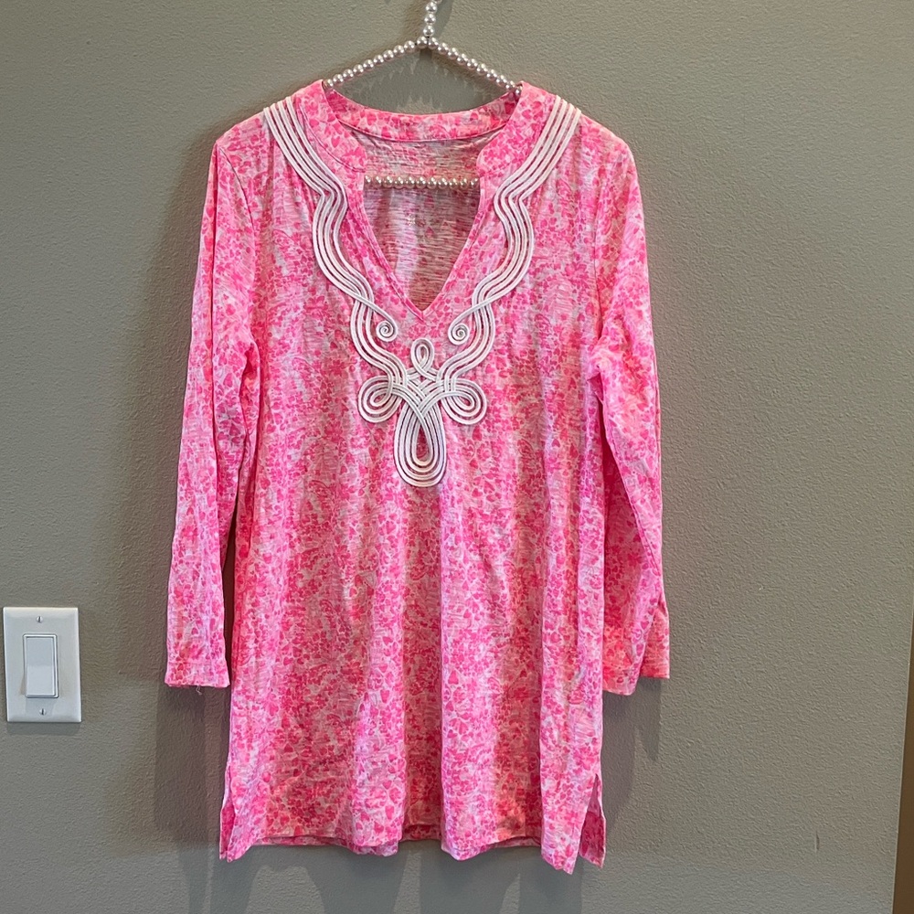 Lilly Pulitzer Pink Floral Tunic Top